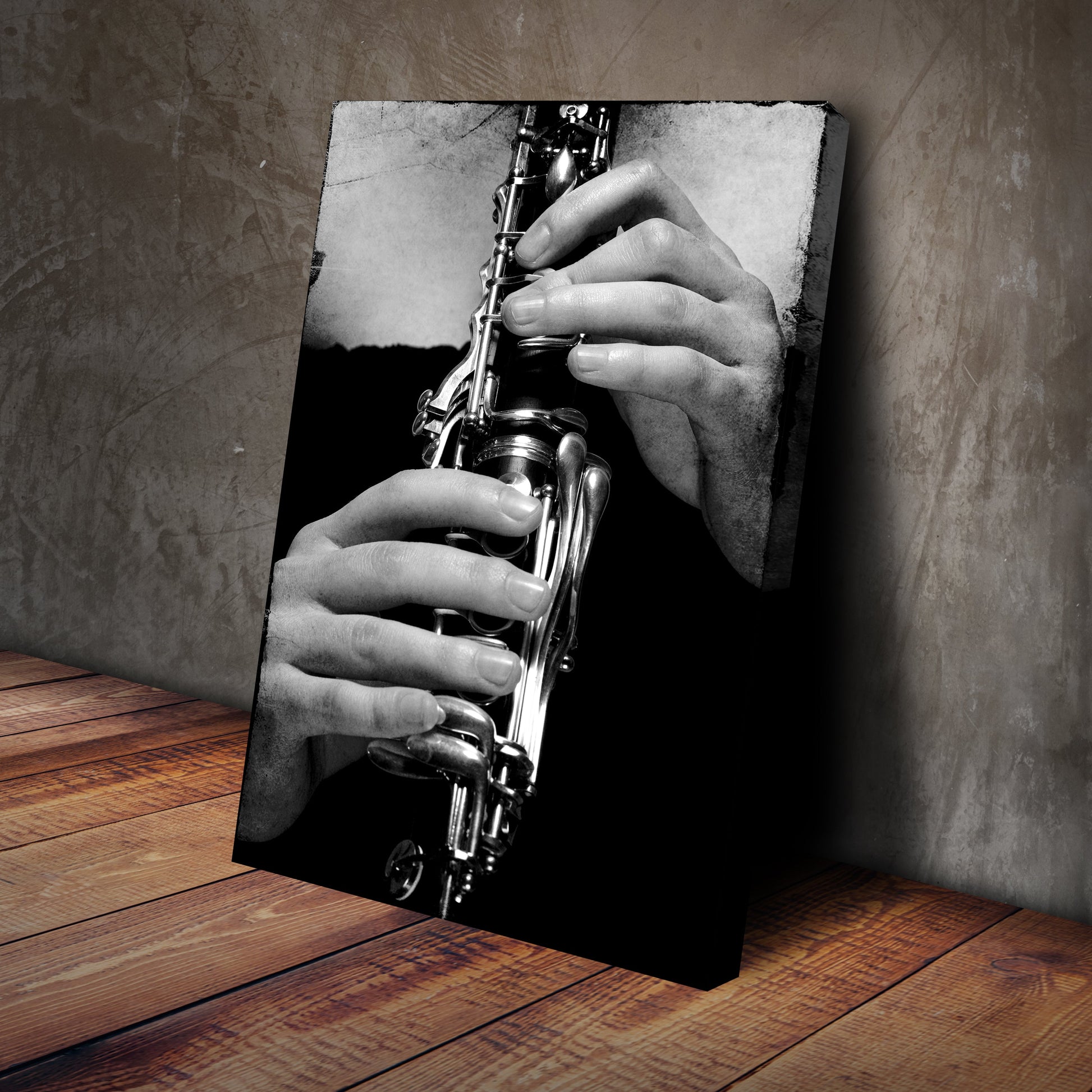 Clarinet Concerto Clarinet Playing Canvas Wall Art
