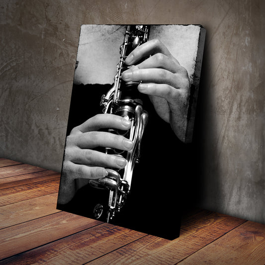 Clarinet Concerto Clarinet Playing Canvas Wall Art