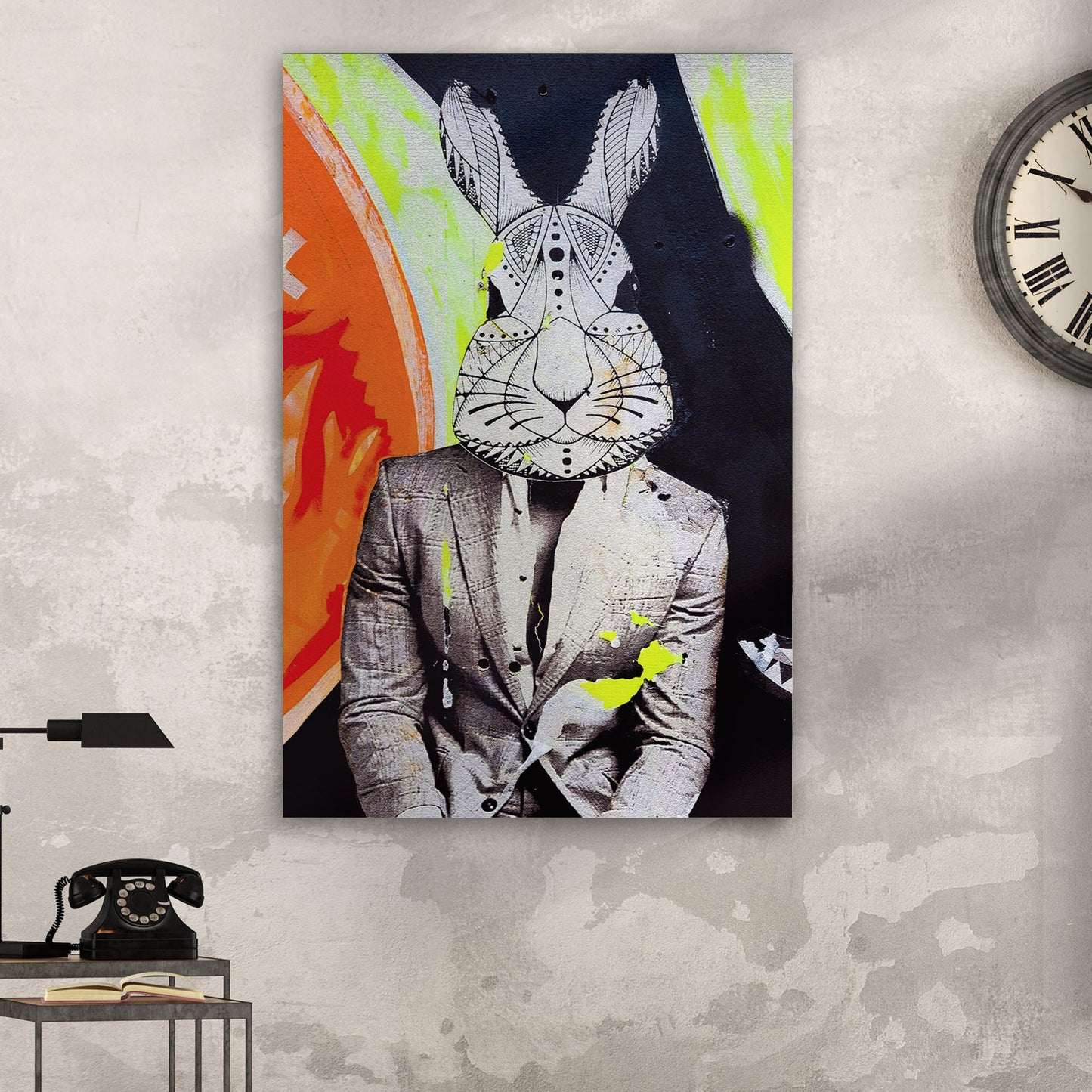 Artistic Abstraction of Rabbit's Head