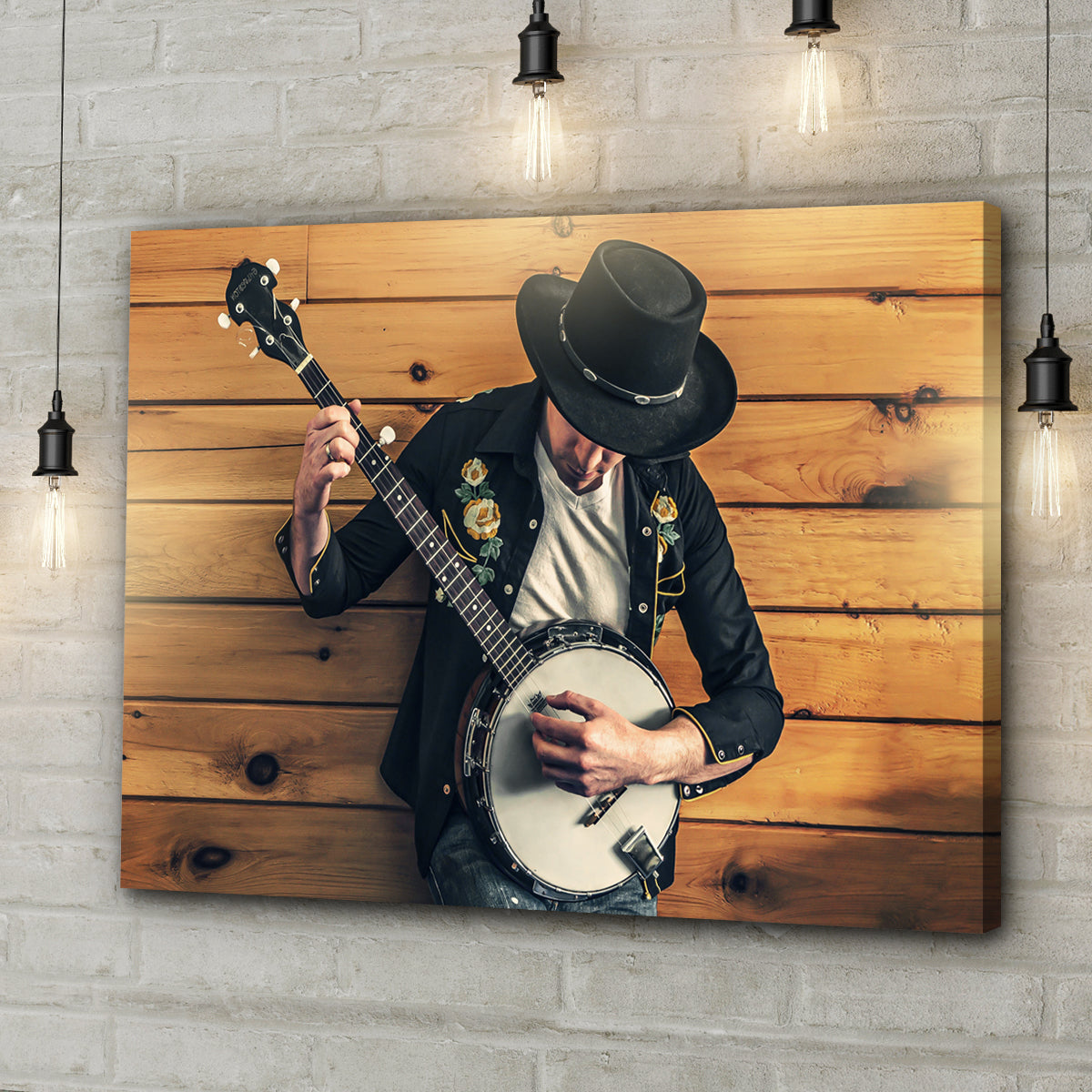 Banjo Melodies Canvas Wall Art - Craft Canvases