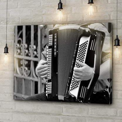 Monochromatic Accordion Design Canvas Wall Art