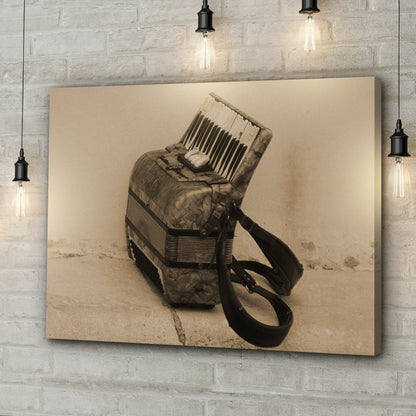 Sepia Accordion Harmony Wall Art in Tonal Elegance